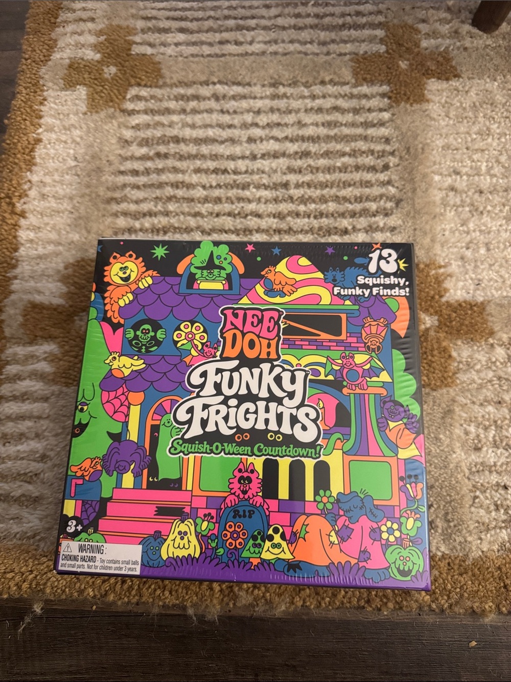 Needoh Funky Frights Squish-O-Ween Countdown - Colorful Neon Squishies